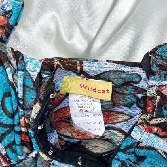 Y2k retro fairy floral mesh bustier cami - Picture 2 of 4